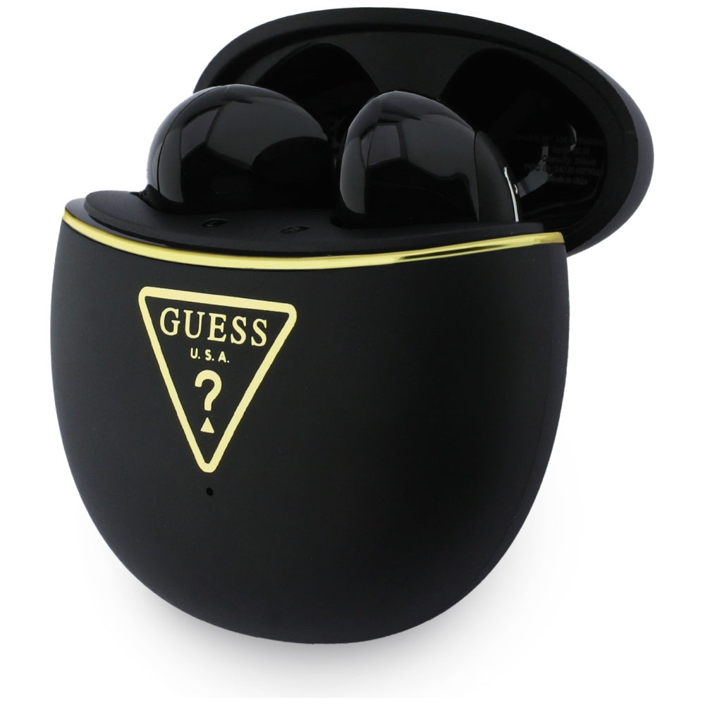 Handsfree Bluetooth Guess Script Print, TWS, Black