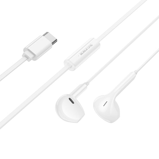 Handsfree USB-C Borofone BM99 Star, White
