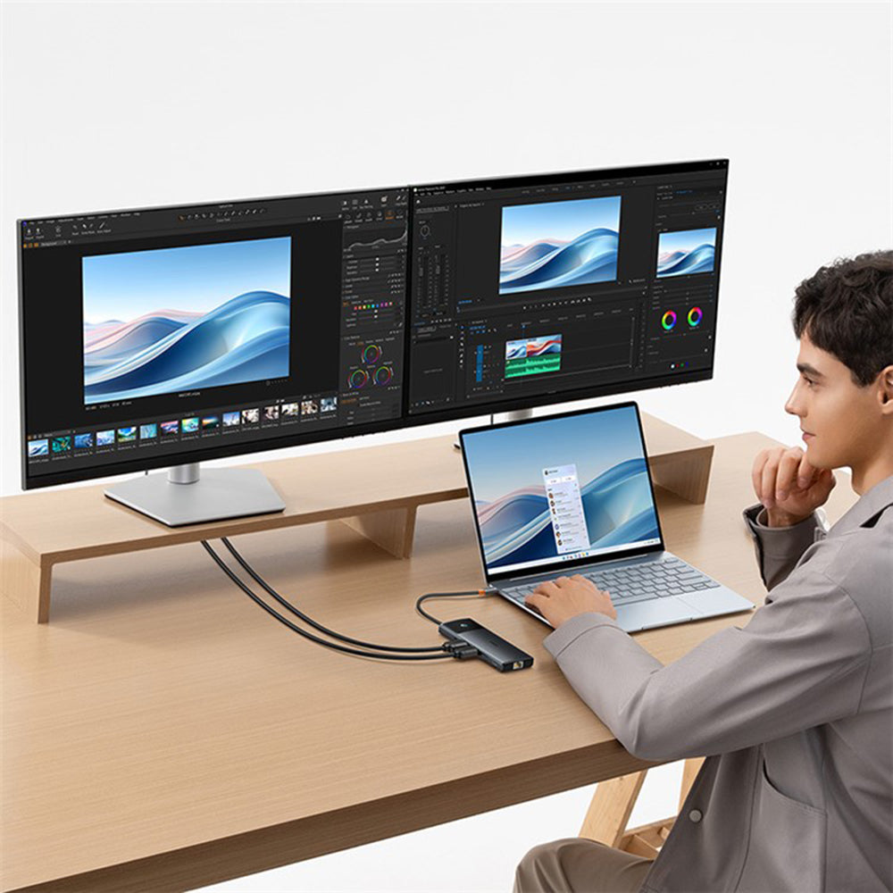 Baseus Gleam II USB-C Hub, 10in1, Black B00061800123-00