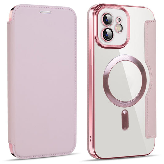 MagSafe Case for Apple iPhone 12, Techsuit, SmartMag Book, Pink