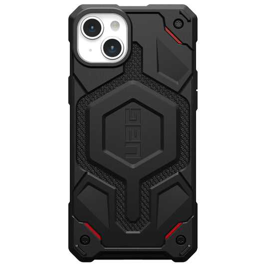 MagSafe Case for Apple iPhone 15 Plus, Urban Armor Gear, Monarch Pro Kevlar, Black