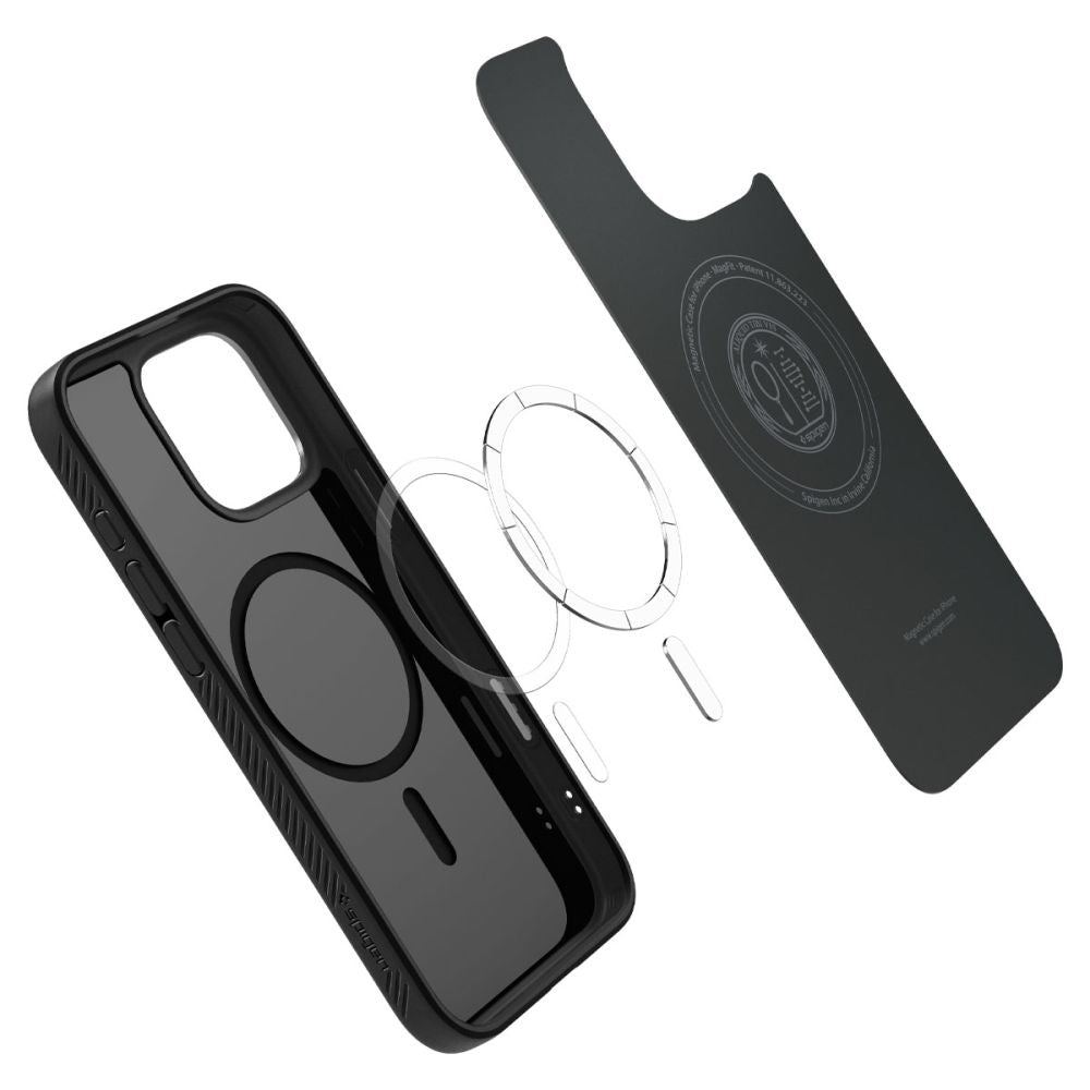 MagSafe Case for Apple iPhone 16 Pro, Spigen, Liquid Air T, Matte Black ACS09116