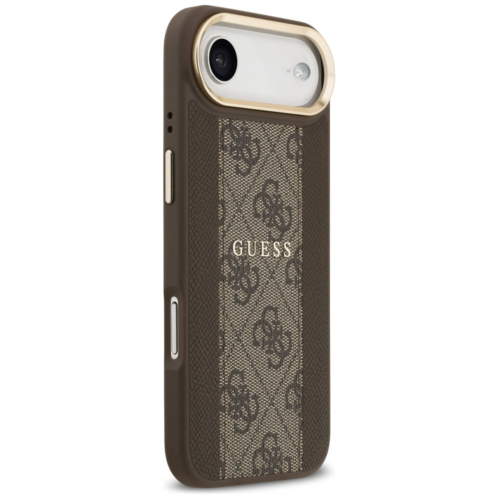 MagSafe Case for Apple iPhone 17 Air, Guess, 4G Stripe, Brown