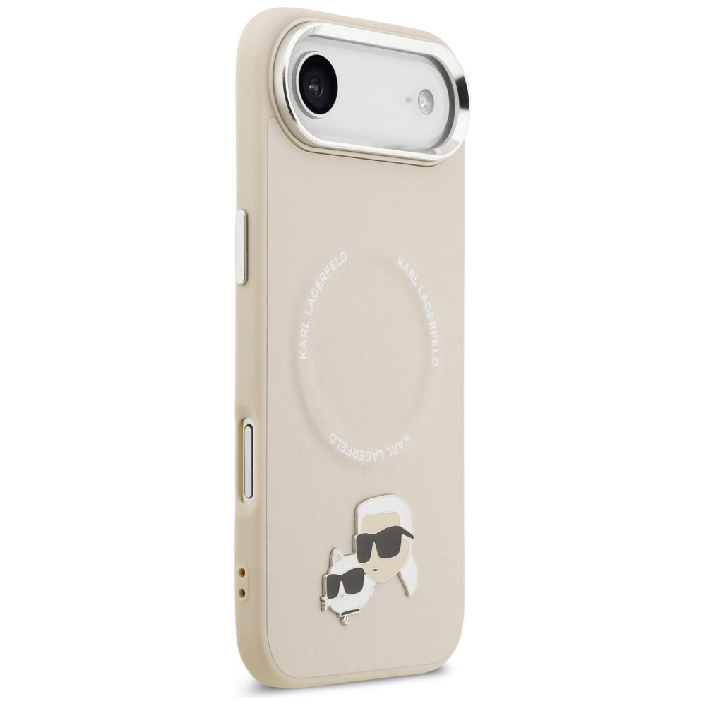 MagSafe Case for Apple iPhone 17 Air, Karl Lagerfeld, Karl & Choupette Pins, Beige
