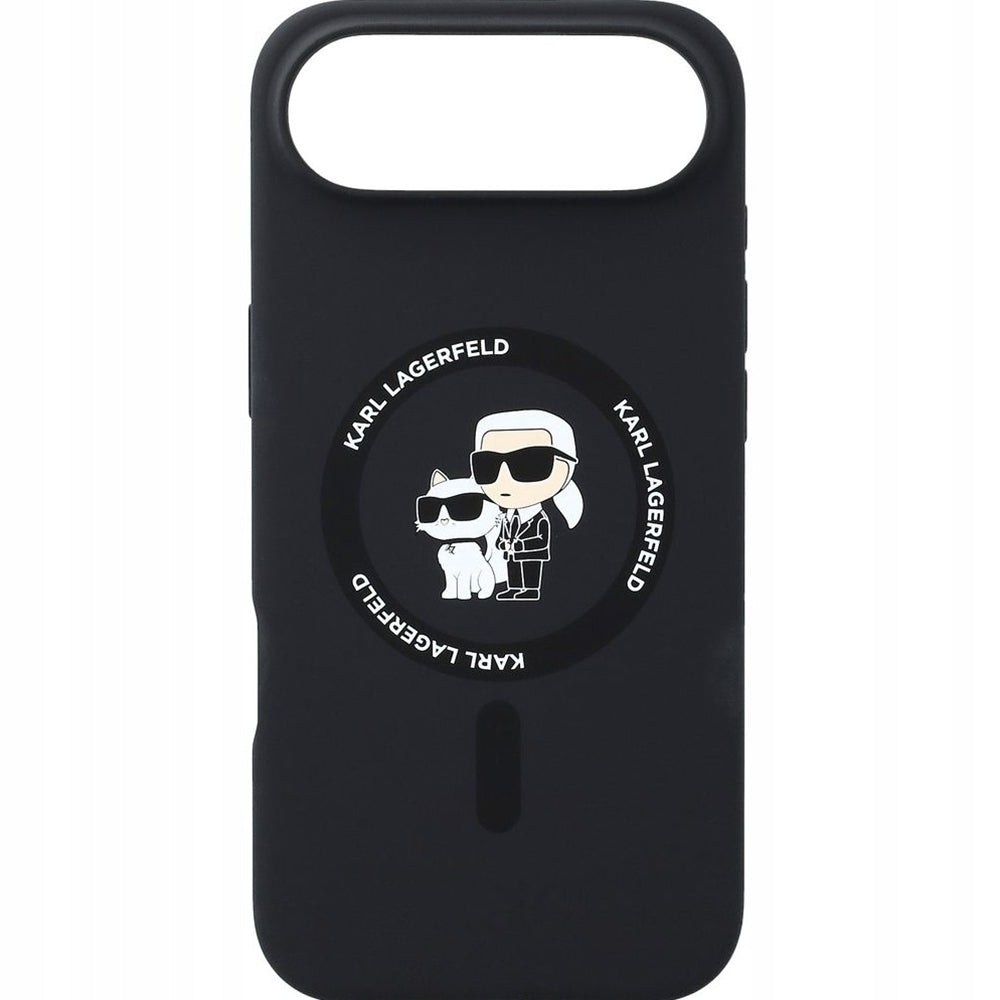 MagSafe Case for Apple iPhone 17 Air, Karl Lagerfeld, Ring Karl & Choupette, Black