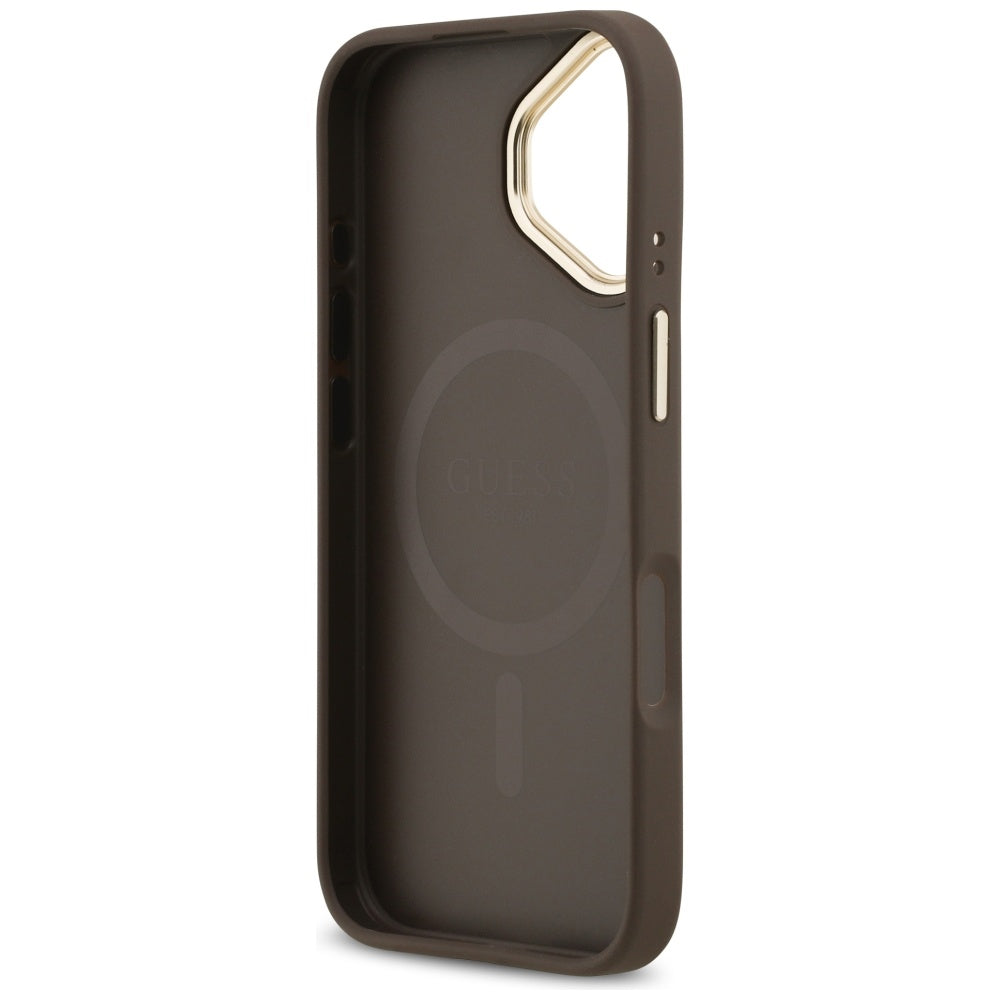MagSafe Case for Apple iPhone 17, Guess, 4G Stripe, Brown