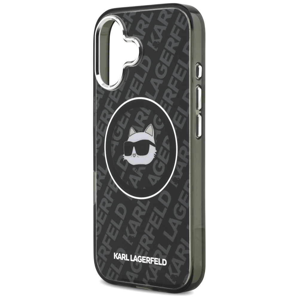 MagSafe Case for Apple iPhone 17, Karl Lagerfeld, IML Choupette's Head, Black