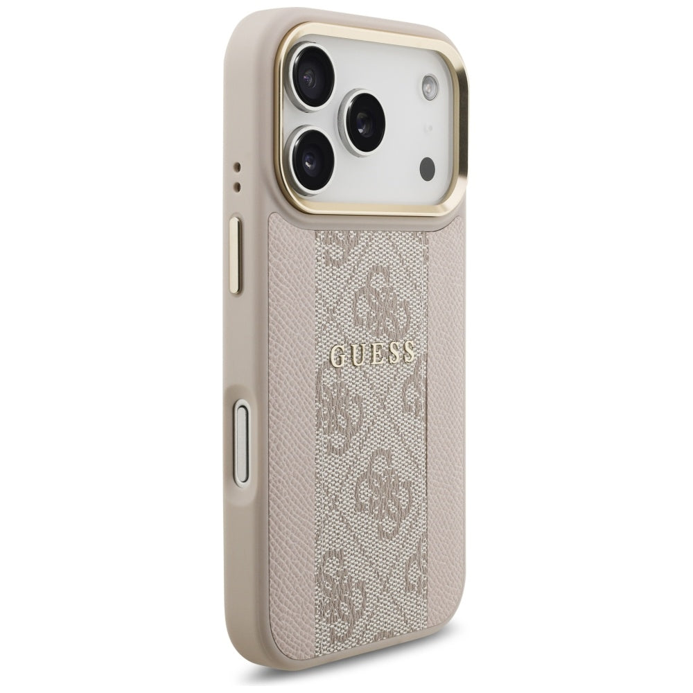 MagSafe Case for Apple iPhone 17 Pro, Guess, 4G Stripe, Pink