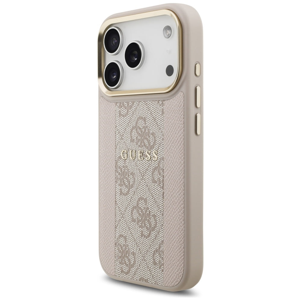 MagSafe Case for Apple iPhone 17 Pro, Guess, 4G Stripe, Pink
