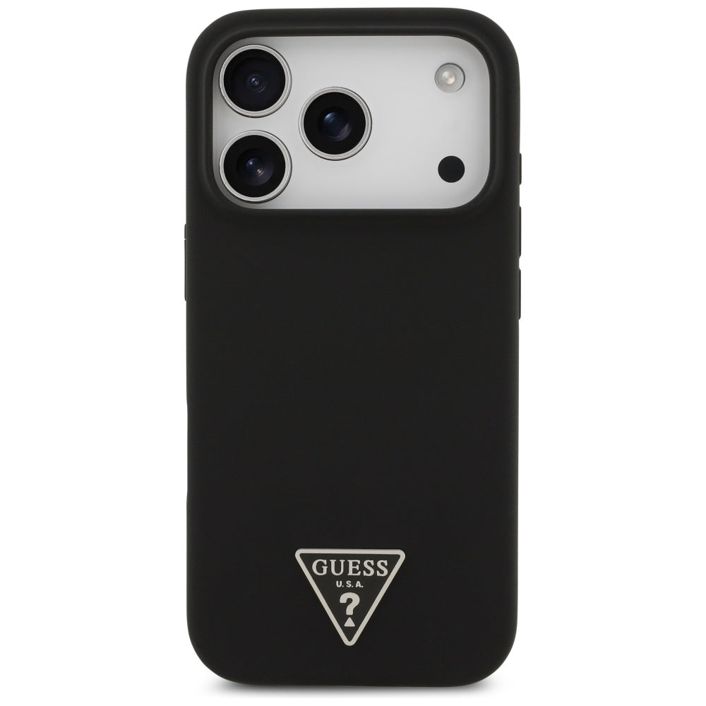 MagSafe Case for Apple iPhone 17 Pro, Guess, Triangle Logo, Black