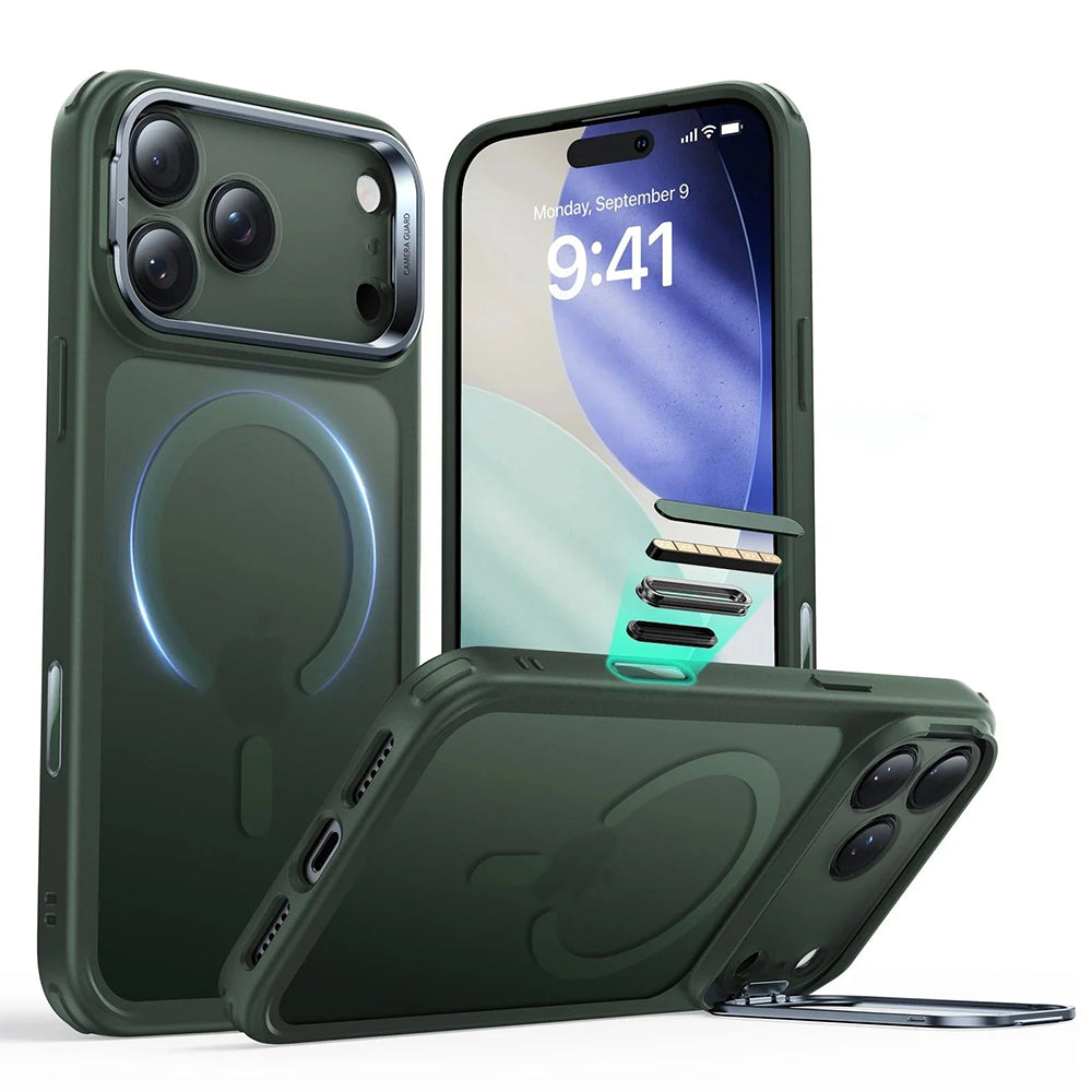MagSafe Case for Apple iPhone 17 Pro Max, ESR, Classic Hybrid, Satin Green