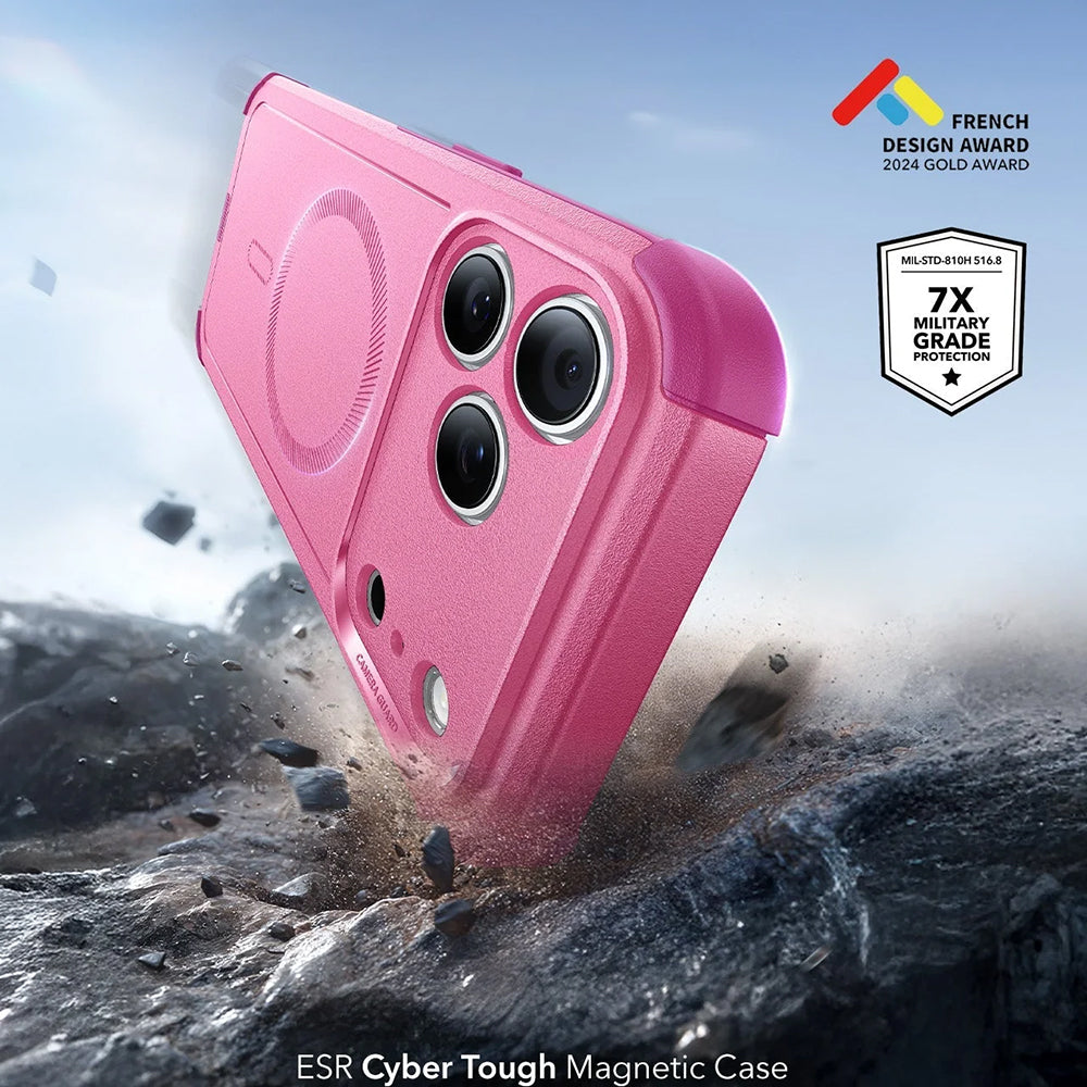 MagSafe Case for Apple iPhone 17 Pro Max, ESR, Cyber, Pink
