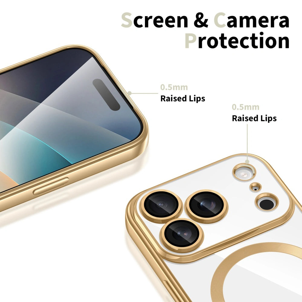 MagSafe Case for Apple iPhone 17 Pro Max, Techsuit, Luxury Crystal, Light Green