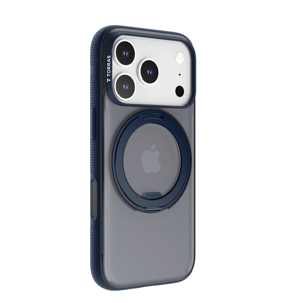 MagSafe Case for Apple iPhone 17 Pro Max, Torras, Ostand R Fitness, Navy Blue