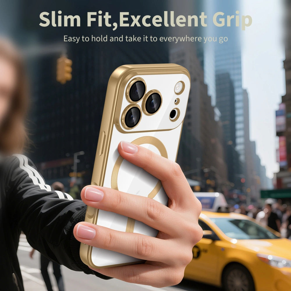 MagSafe Case for Apple iPhone 17 Pro, Techsuit, Luxury Crystal, Dark Blue