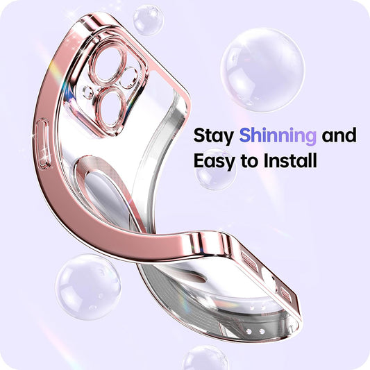 MagSafe Case for Apple iPhone 17 Pro, Techsuit, Luxury Glitter, Blue