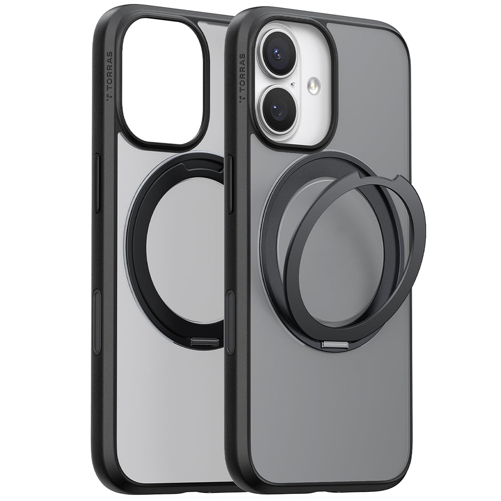 MagSafe Case for Apple iPhone 17, Torras, Ostand Pro, Black
