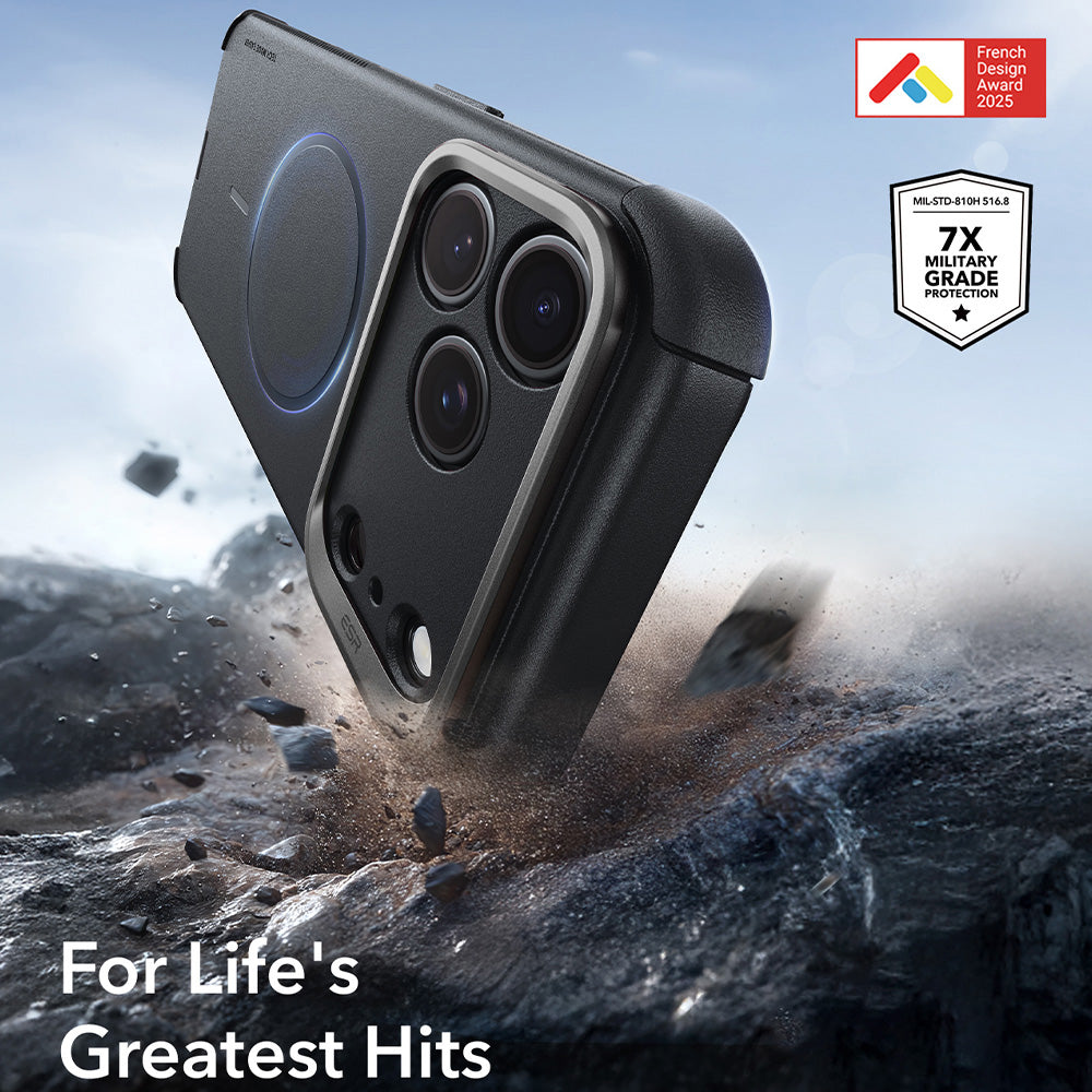 MagSafe Case for Apple iPhone 18 Pro / 17 Pro, ESR, Cyber Armor Kickstand, Black