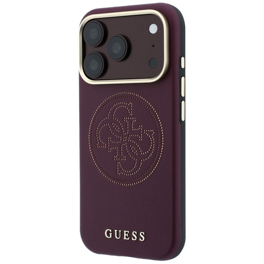 MagSafe Case for Apple iPhone 18 Pro / 17 Pro, Guess, Perforated 4G, Burgundy