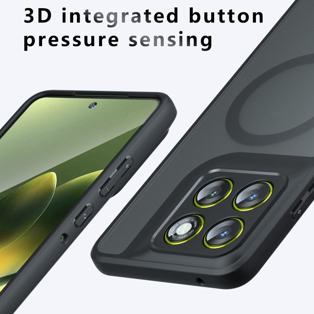 MagSafe Case for Motorola Edge 70 Fusion, Techsuit, PureFrost, Satin Black