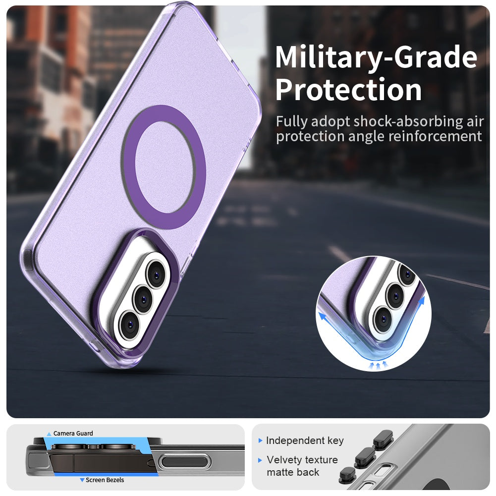 MagSafe Case for Samsung Galaxy A37 5G, Techsuit, CandyCase, Purple
