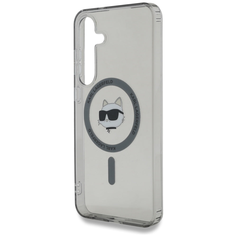 MagSafe Case for Samsung Galaxy S25+ S936, Karl Lagerfeld, IML Choupette's Head, Black