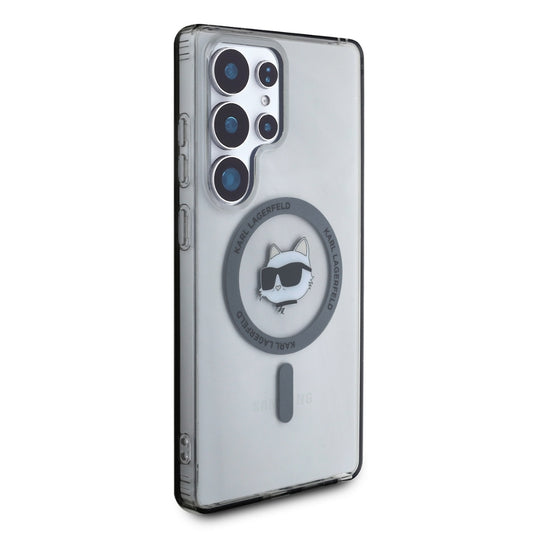 MagSafe Case for Samsung Galaxy S25 Ultra S938, Karl Lagerfeld, IML Choupette's Head, Black