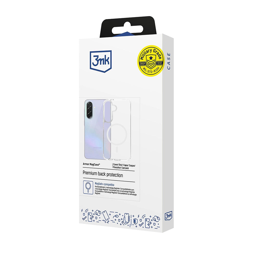 MagSafe Case for Samsung Galaxy S26 S942, 3MK, Armor MagCase, Transparent