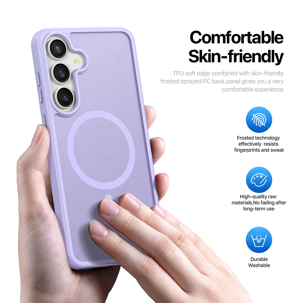 MagSafe Case for Samsung Galaxy S26 FE S741 / S25 FE, DUX DUCIS, Yind, Light Purple