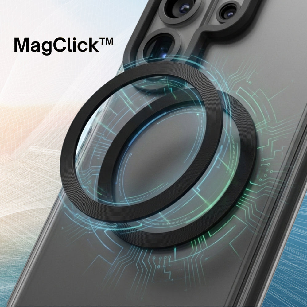 MagSafe Case for Samsung Galaxy S26 Plus S947, UNIQ, Combat MagClick, Black