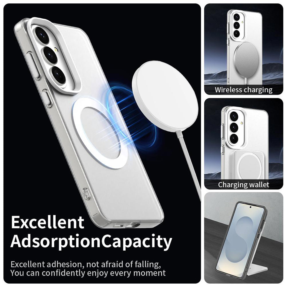 MagSafe Case for Samsung Galaxy S26 Plus, Techsuit, CandyCase, White