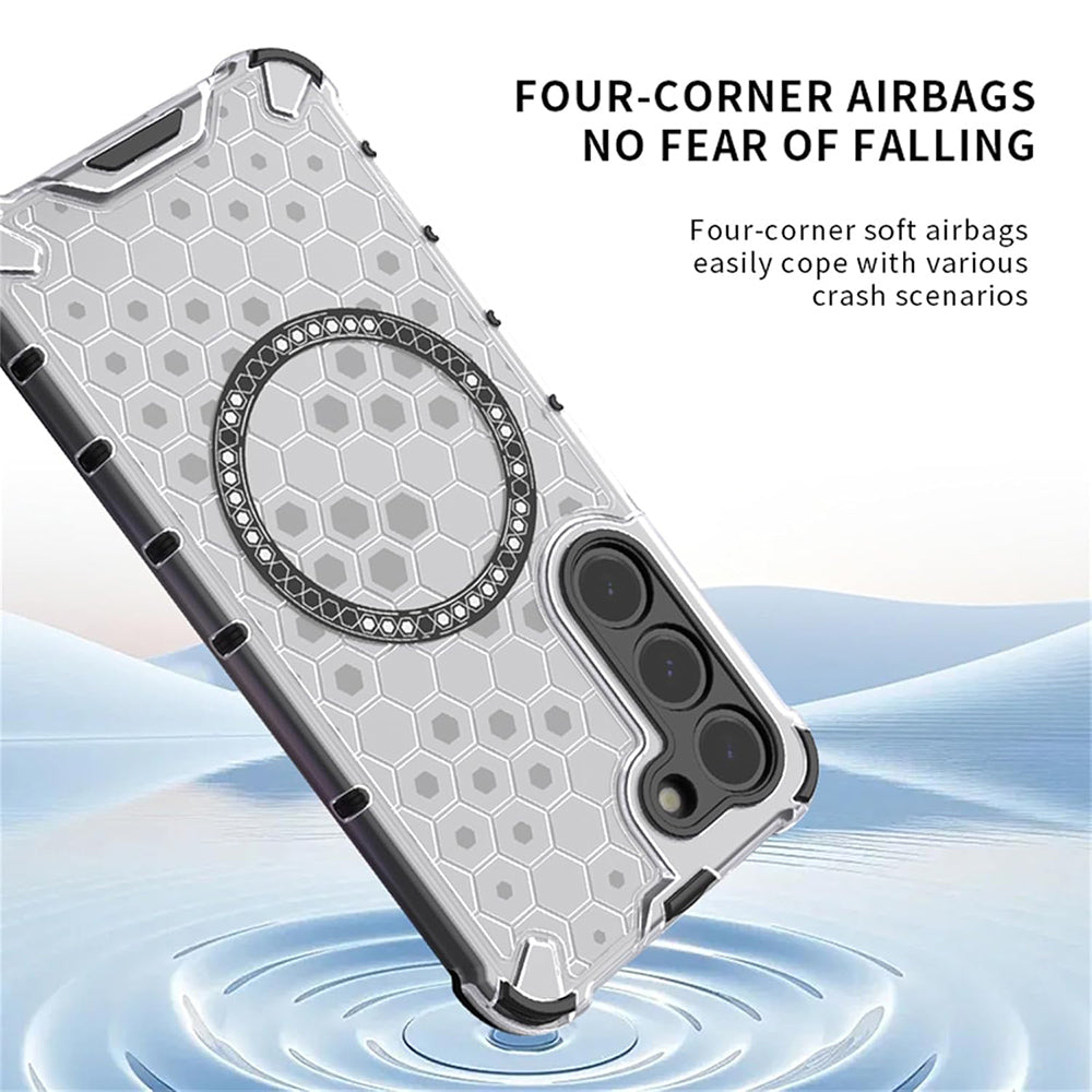 MagSafe Case for Xiaomi 15T Pro, Techsuit, HoneyComb Shield, White