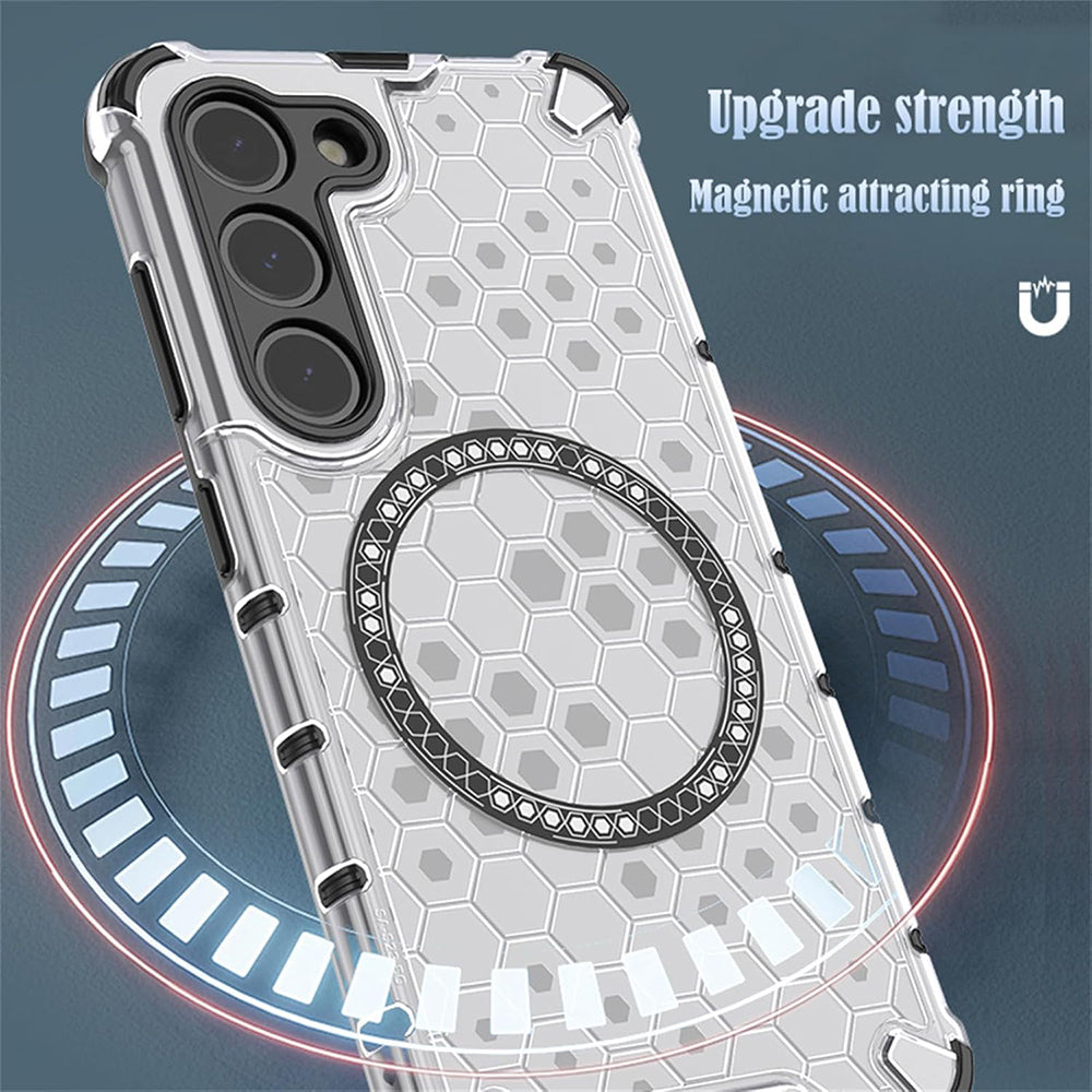 MagSafe Case for Xiaomi 15T Pro, Techsuit, HoneyComb Shield, White