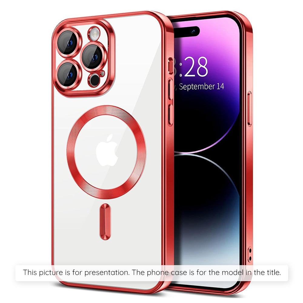 MagSafe Case for Xiaomi 17T Pro, Techsuit, Luxury Crystal, Red