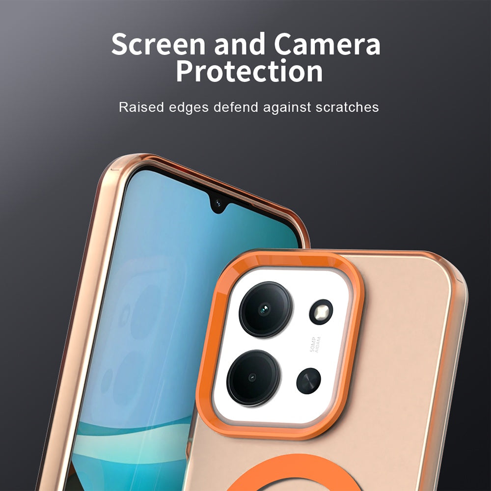 MagSafe Case for Xiaomi Poco C85 4G / Redmi 15C 5G / 15C 4G, Techsuit, CandyCase, Orange