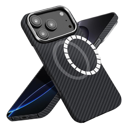 MagSafe Case for Apple iPhone 17 Pro Max, Techsuit, Aramid Fiber, Black