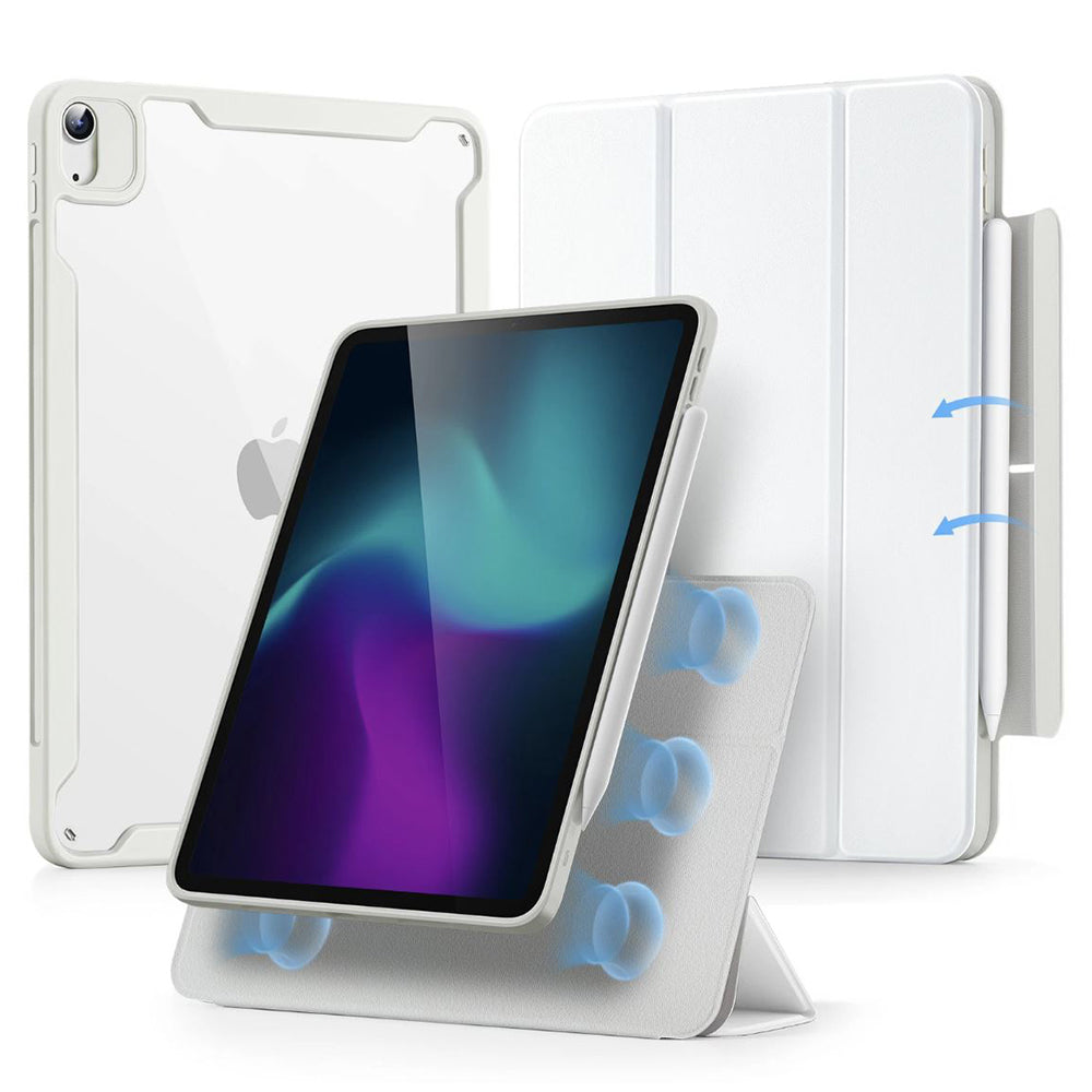 Case for Apple iPad Air 11 (2026) / iPad Air 11 (2025) / Air 11 (2024) / Air (2022) / Air (2020), ESR, Rebound Hybrid, White