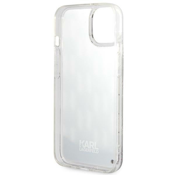 Case for Apple iPhone 14 Plus, Karl Lagerfeld, Liquid Glitter Monogram, Black
