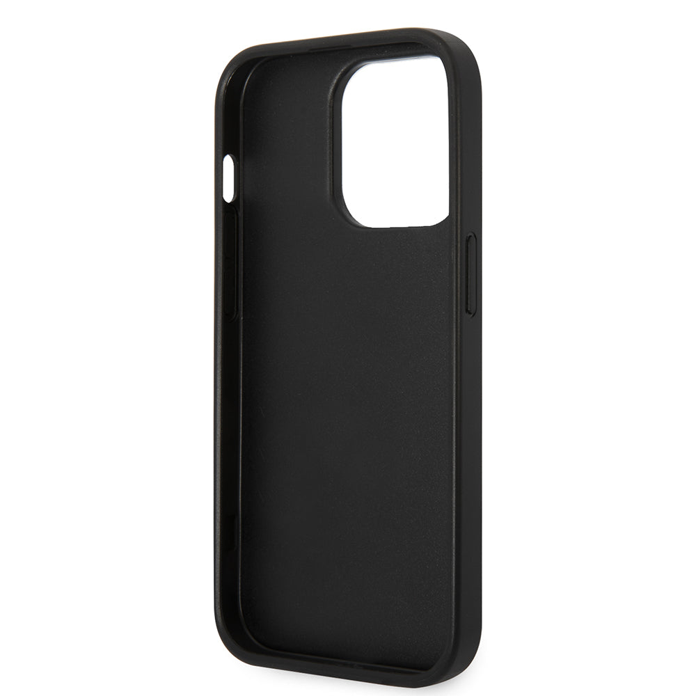 Case for Apple iPhone 14 Pro, Karl Lagerfeld, Saffiano Choupette's Head, Black