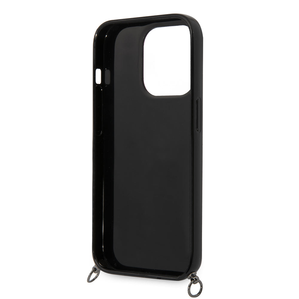 Case for Apple iPhone 14 Pro Max, Karl Lagerfeld, Color Stripes with Strap, Pink