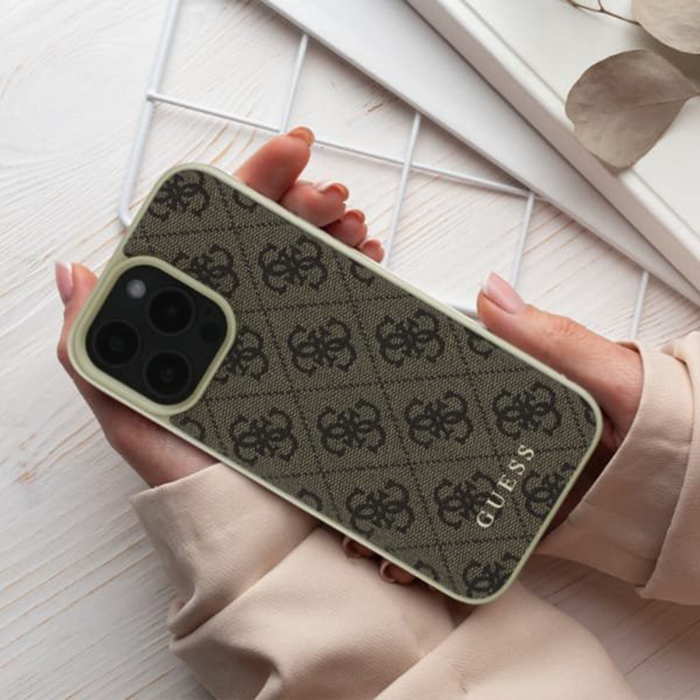 Case for Apple iPhone 16 Plus, Guess, 4G Charm, Black