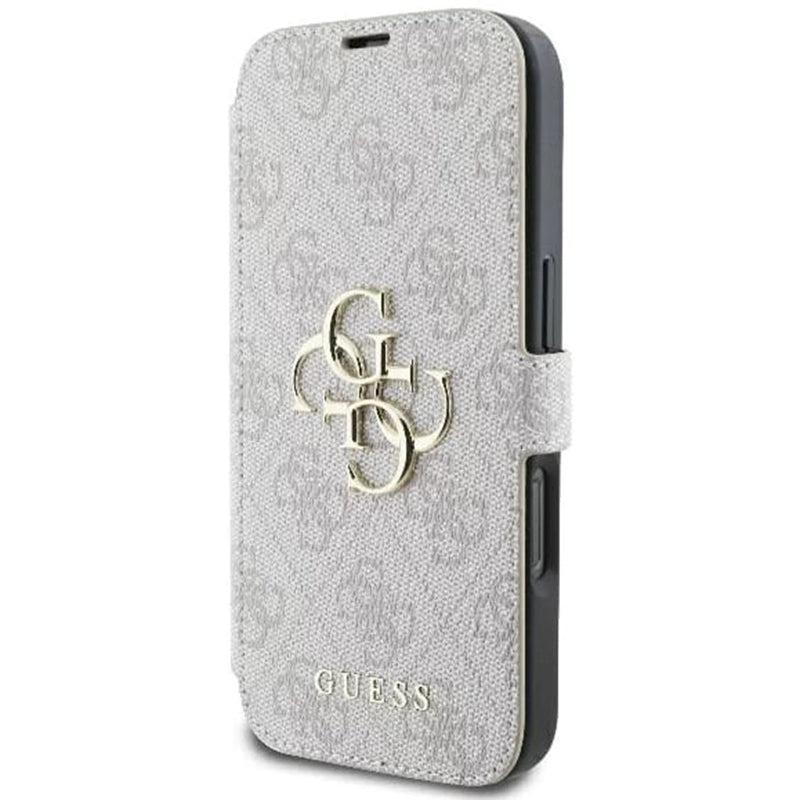 Case for Apple iPhone 16 Pro Max, Guess, 4G Book, Pink