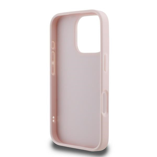 Case for Apple iPhone 16 Pro Max, Karl Lagerfeld, Diagonal Quilted Script, Pink