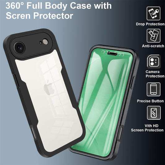 Case for Apple iPhone 17 Air, Techsuit, ColorVerse 360, Black