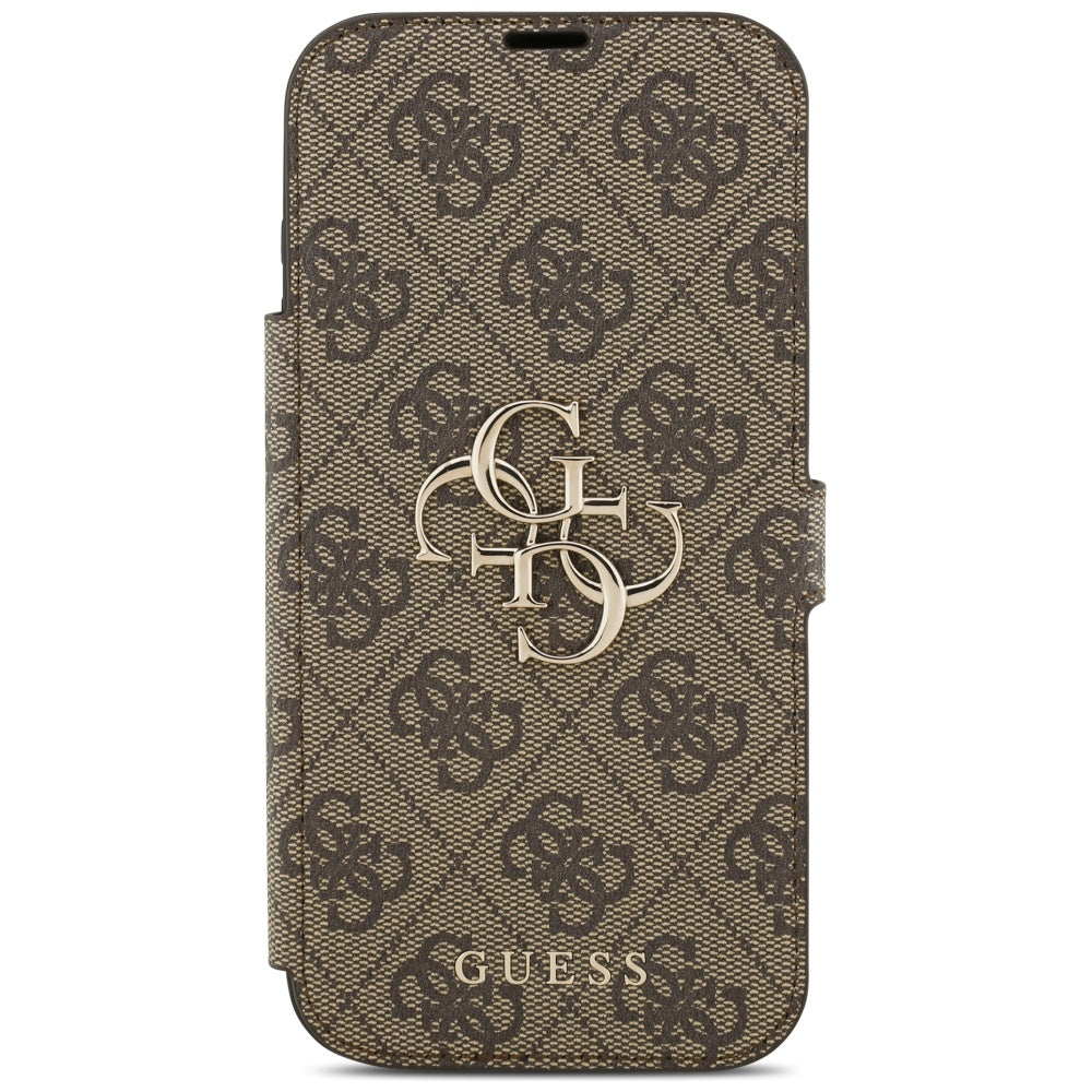 Case for Apple iPhone 17 Pro Max, Guess, 4G Metal Logo, Brown