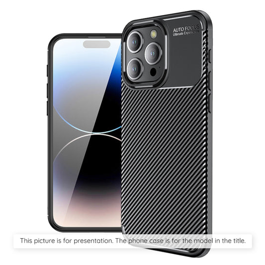 Case for Apple iPhone 17 Pro Max, Techsuit, CarbonFiber, Black