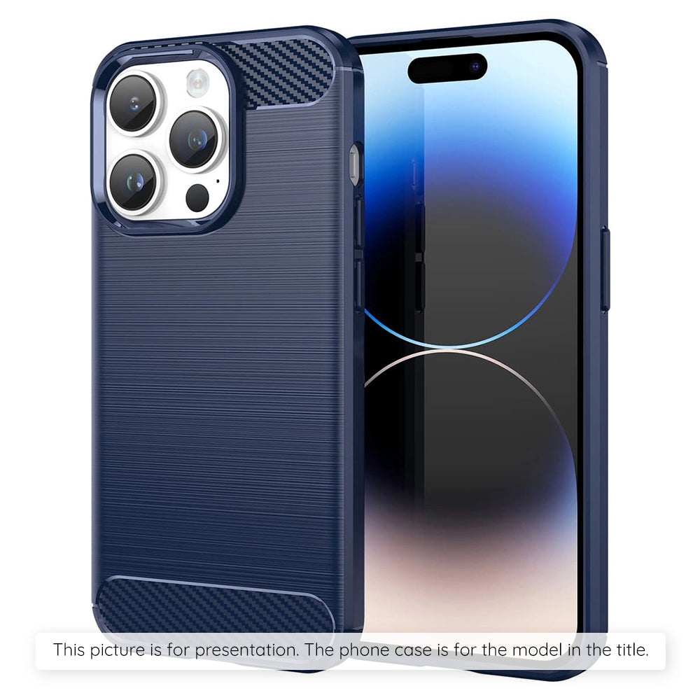 Case for Apple iPhone 17 Pro, Techsuit, Carbon, Blue