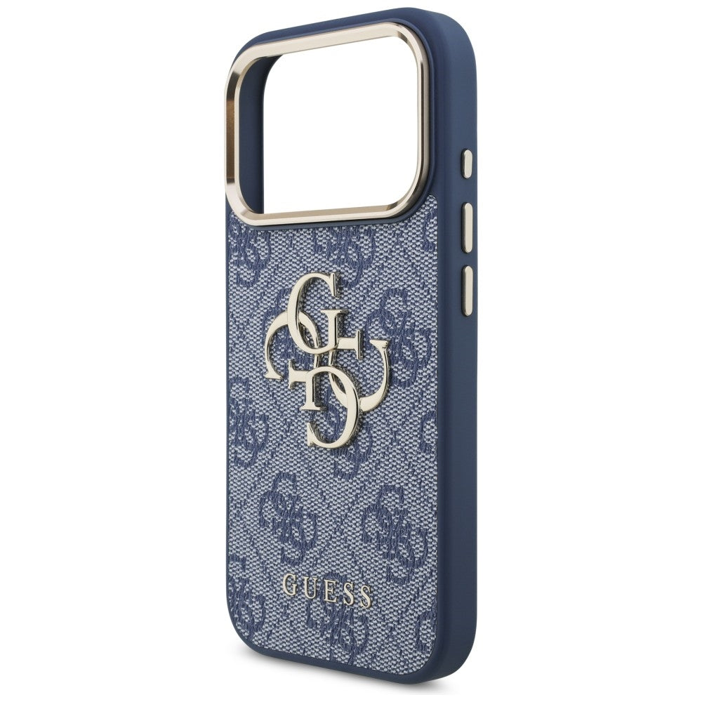 Case for Apple iPhone 18 Pro / 17 Pro, Guess, 4G Big Classic Logo, Blue