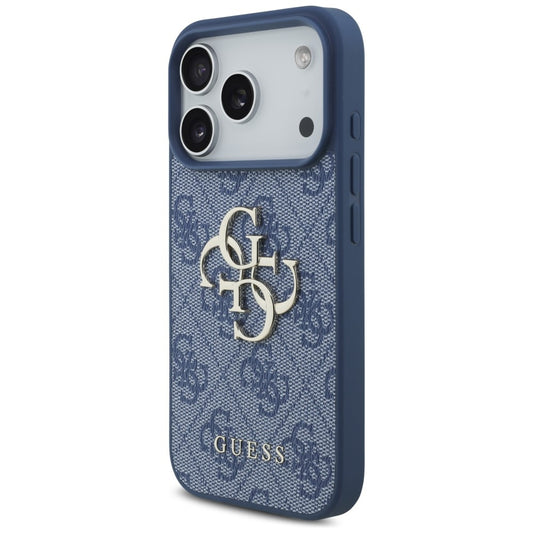 Case for Apple iPhone 18 Pro / 17 Pro, Guess, 4G Big Logo, Blue