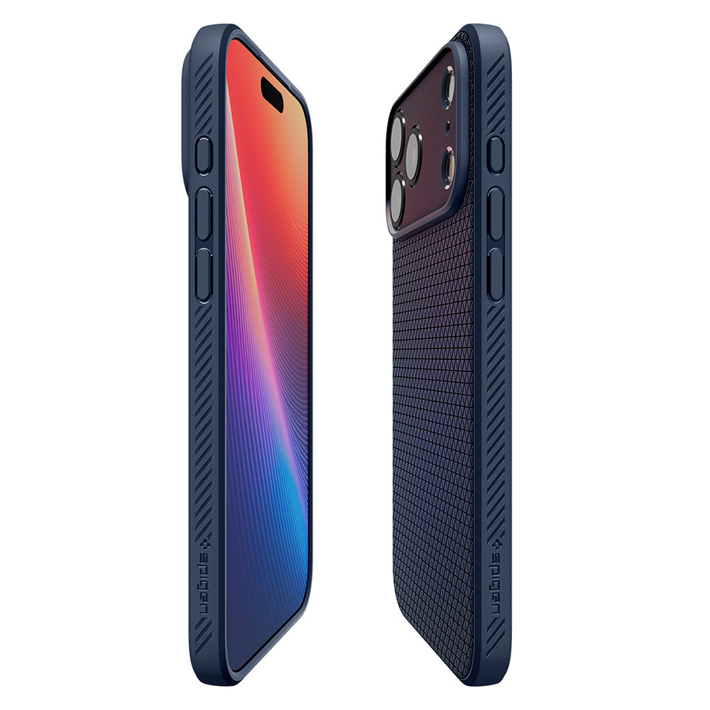 Case for Apple iPhone 18 Pro / 17 Pro, Spigen, Liquid Air, Navy ACS12150
